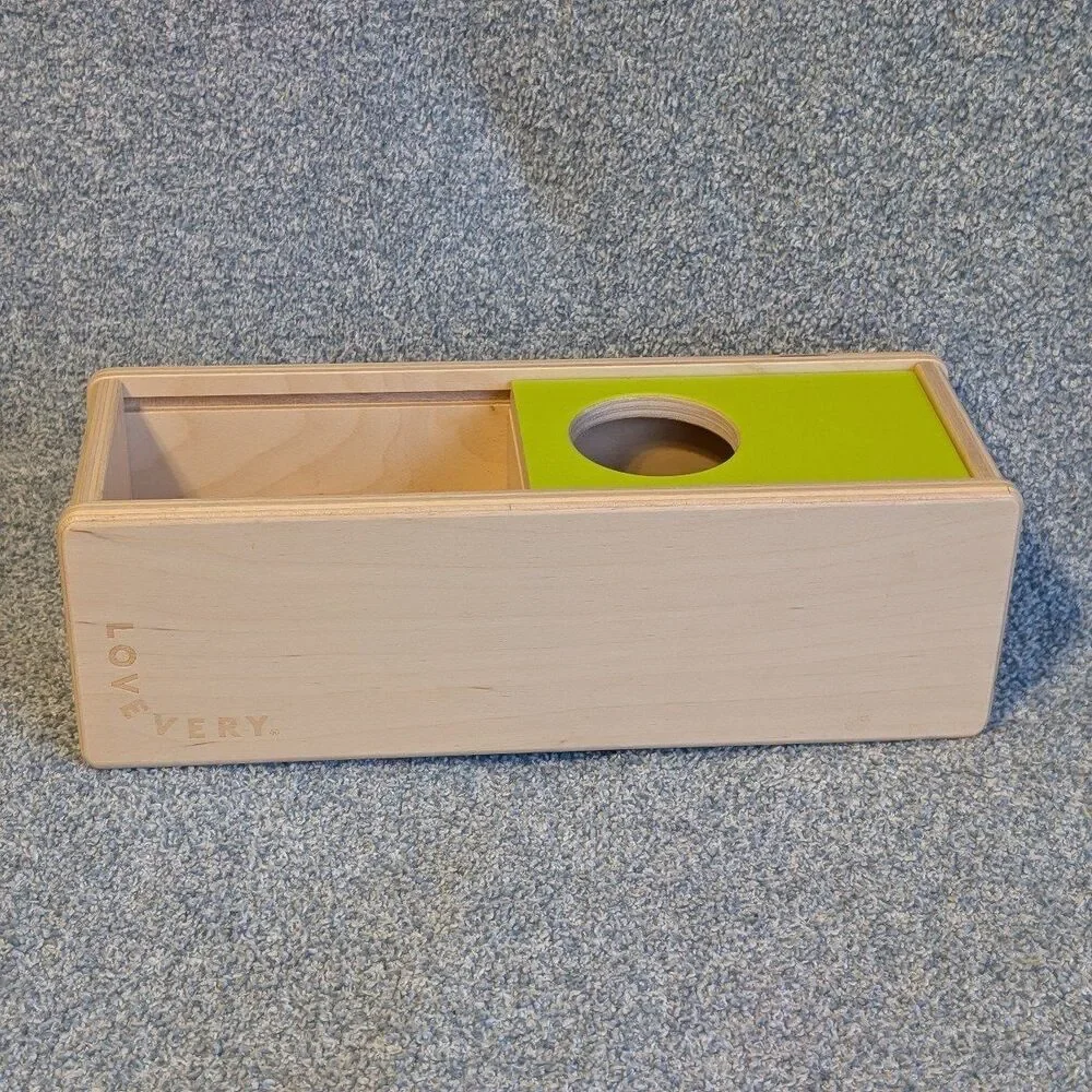 Lovevery Montessori Wooden Sliding Top Box Thinker Play Kit No Felt Ball
